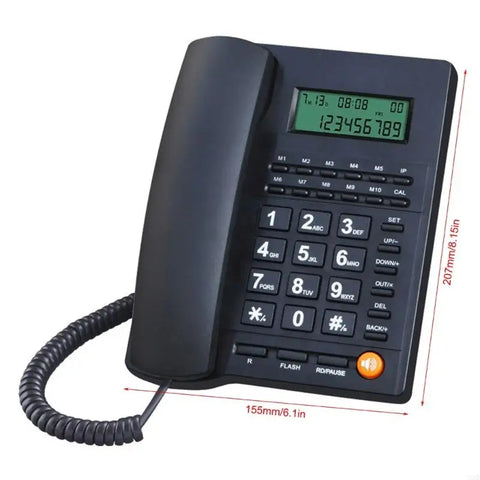 Corded Landline Phone Big Button Landline Phones with Caller Identification Fixed Telephone for Office Hotel Receptioni