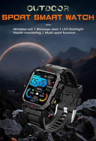 New SmartWatch Men Militray