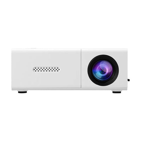 Portable Mini Projector with Full HD 1080P Support -Includes Remote Control, USB-Powered, Ideal for Smartphones, and USB Devices