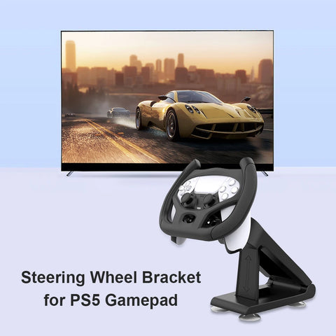 For PS5 Gaming Steering Wheel Multi Axis Steering Wheel Races Game Handle Holder with Bracket for Playstation 5 Game Accessories