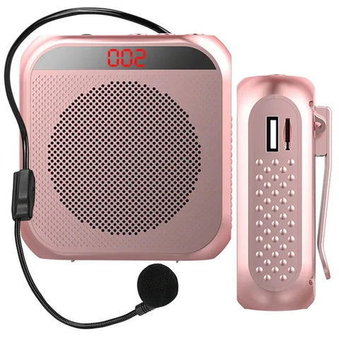 Megaphone Voice Amplifier Portable Personal Voice Speaker s With Microphone Display Loudspeaker For Teachers Speech Tour Guide