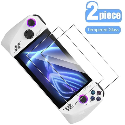 3pcs Game Accessories Screen Protector Handheld Console 7 inch Protective Film HD Curved Edge Tempered Glass for Asus ROG Ally