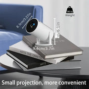 Mini Projector, Supports 1080P, 200 ANSI, Adjustable 180° Projection Angle, TV Stick, USB, Notebook Computer And Other Devices.