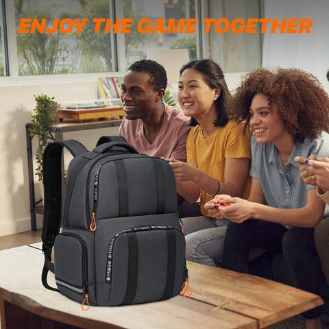 Gaming Backpack Compatible with Xbox Series X/S Console Bag with Separate Storage Console Headset Pockets for Gam Accessories