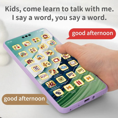 Montessori Baby Cell Phone Toys Children Simulation Phone Musical Early Educational Toy Infant Mobile Phone Model Vocal Toy Gift
