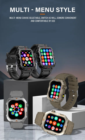New SmartWatch Men Militray