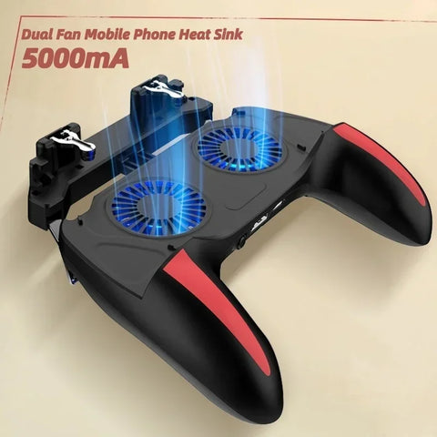 H10 Gaming Accessories Handheld Grip Game Controller Joystick Gamepad for Pubg Trigger Dual Cooling Fan Game Cooler For Phone