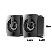 Computer Speakers Definition Sound Quality 3D Surround USB Wired with LED Light for Speakers Computer