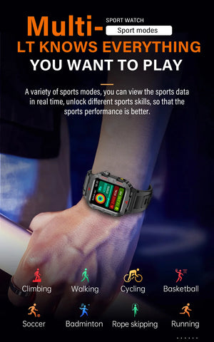 New SmartWatch Men Militray