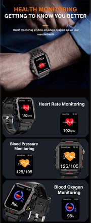 New SmartWatch Men Militray