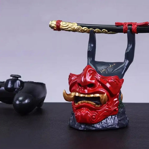 For Ghost Of Tsushima Gaming Controller Holder GamePad Holder Controller Holder Headphone Stand For PS5/PS4 Game Accessorie