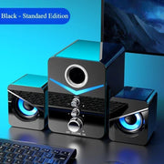 SADA Computer Speaker Home Desktop Computer Laptop Universal Small Speaker Wired Desktop Subwoofer Speaker