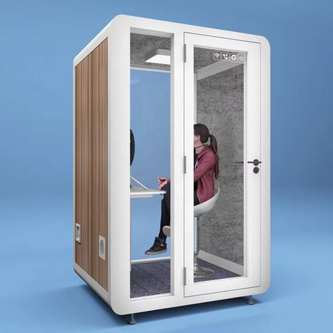 Removable Office Phone Soundproof Portable Voice Phone Pod Recording Soundproof Cabin