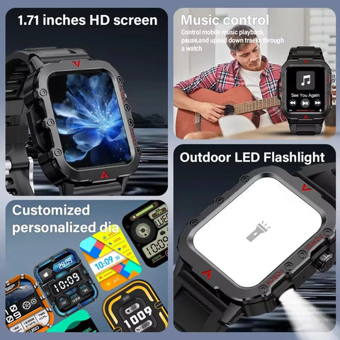 New SmartWatch Men Militray