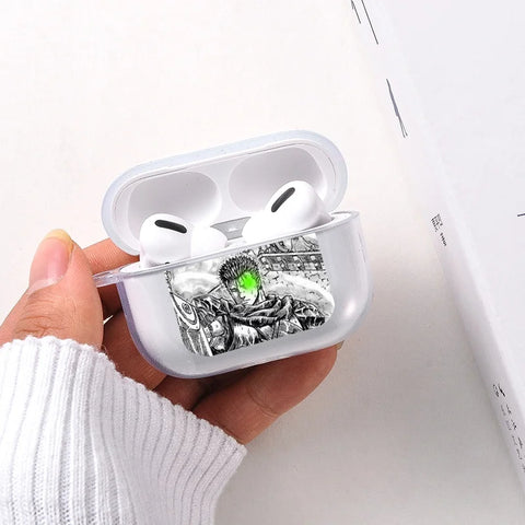 Japanese anime Berserk Guts Zodd Earphone Case For AirPods4 1 2 3 Pro Soft silicone wireless Bluetooth headphone case