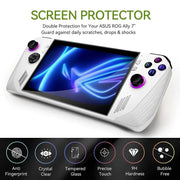 3pcs Game Accessories Screen Protector Handheld Console 7 inch Protective Film HD Curved Edge Tempered Glass for Asus ROG Ally