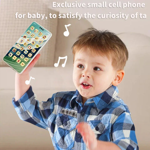Montessori Baby Cell Phone Toys Children Simulation Phone Musical Early Educational Toy Infant Mobile Phone Model Vocal Toy Gift