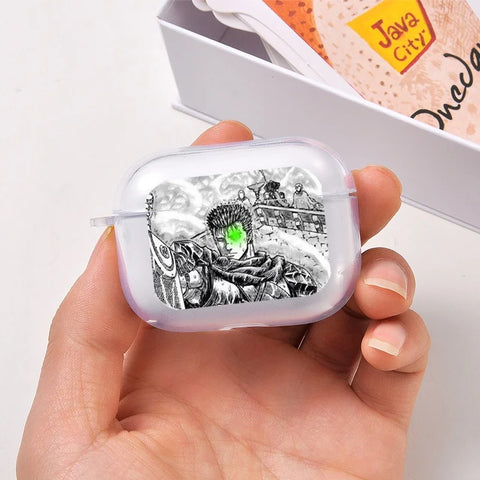 Japanese anime Berserk Guts Zodd Earphone Case For AirPods4 1 2 3 Pro Soft silicone wireless Bluetooth headphone case