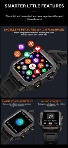 New SmartWatch Men Militray